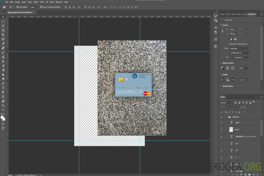 Tadjikistan IBT mastercard photolook recto template